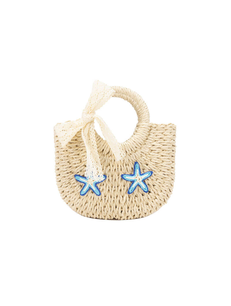 Sac en paille à détails